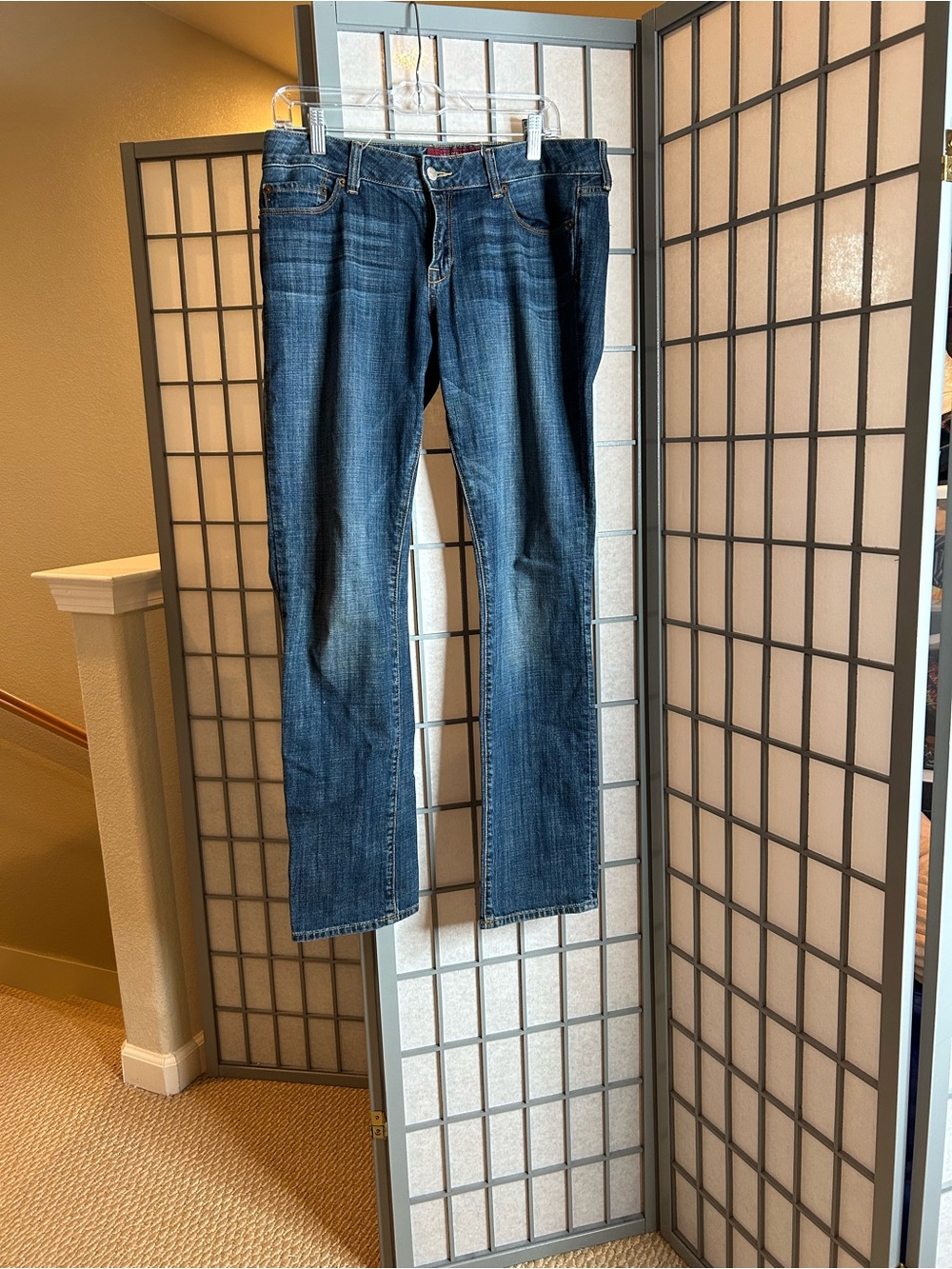 Lucky Brand Women's Medium-Dark Blue Straight Leg Jeans